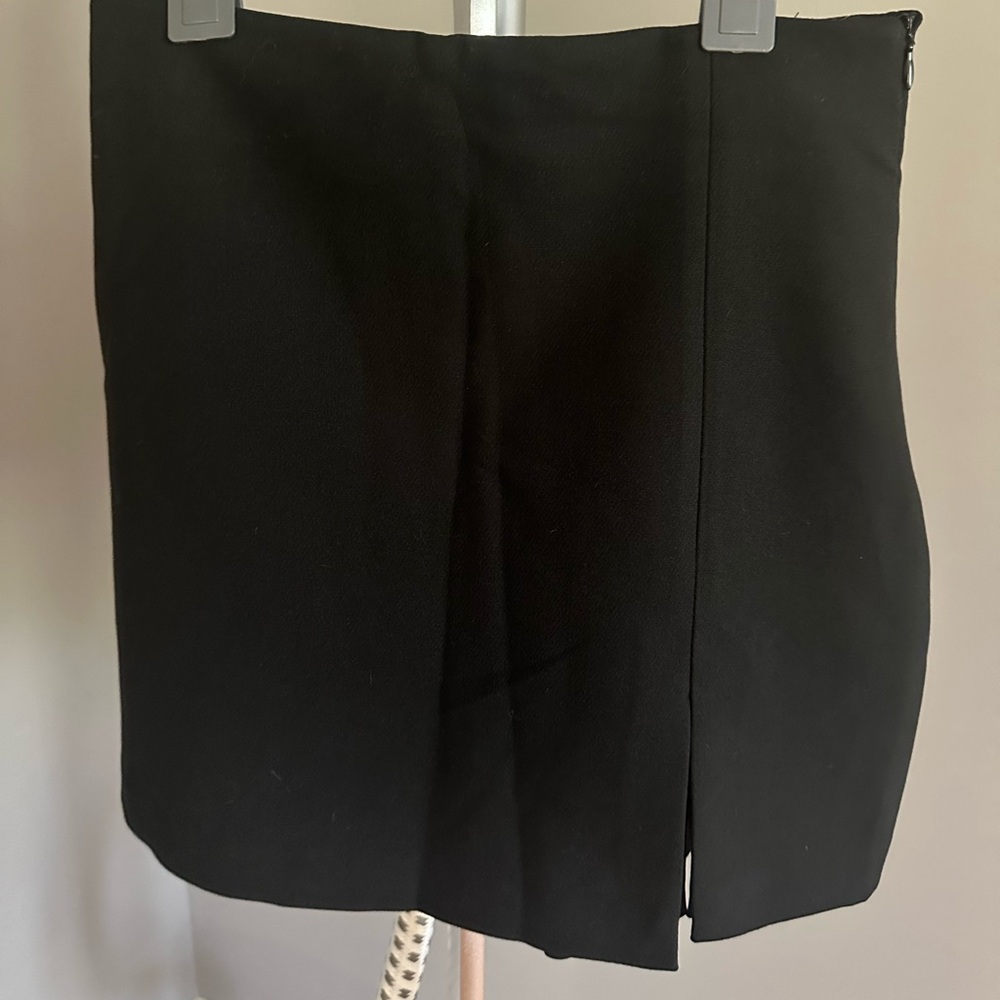Zara Black Pencil Mini Skort with Slit